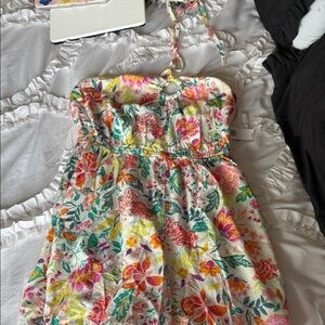 Old Navy Floral Strapless Jumpsuit - Multicolor